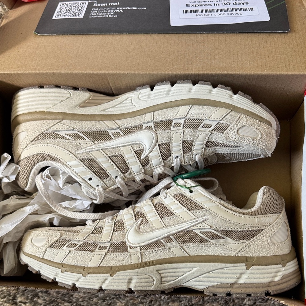 Nike P-6000 Light Orewood Brown/Khaki/Sesame/Phantom MENS 7.5/WMNS 9